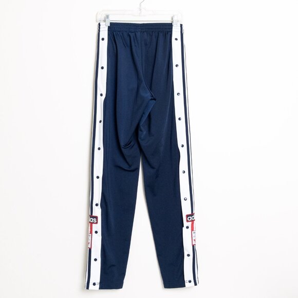 Adidas Originals Adibreak Track Pants Blue White Stripe Snap Retro Small - Picture 3 of 13
